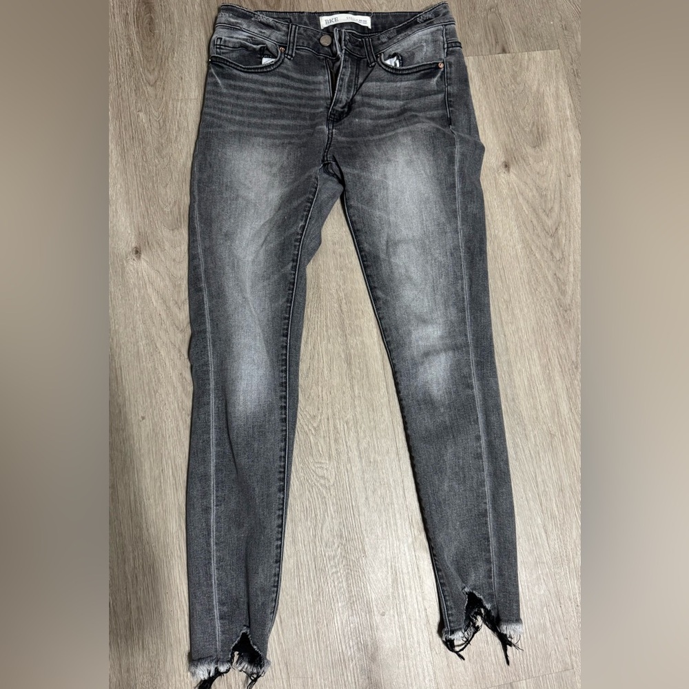 BKE Stella Slim Fit Jeans in Charcoal
